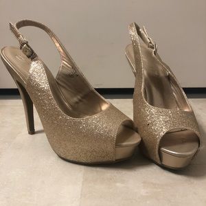 Golden Sparkle Heels